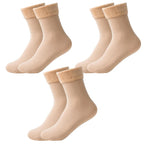Thick Velvet Fleece Lined Winter Socks for Women