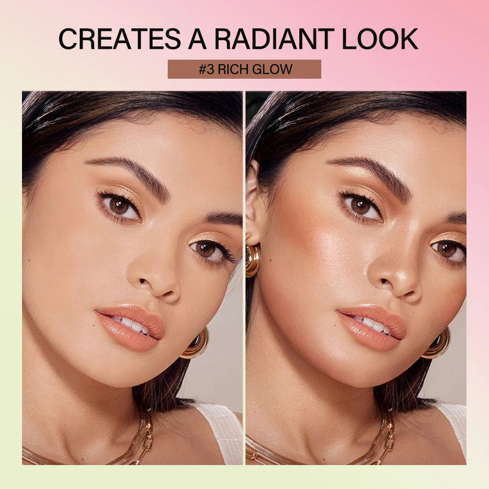 Cream Bronzer and Highlighter Multi Use Face and Body Makeup Stick