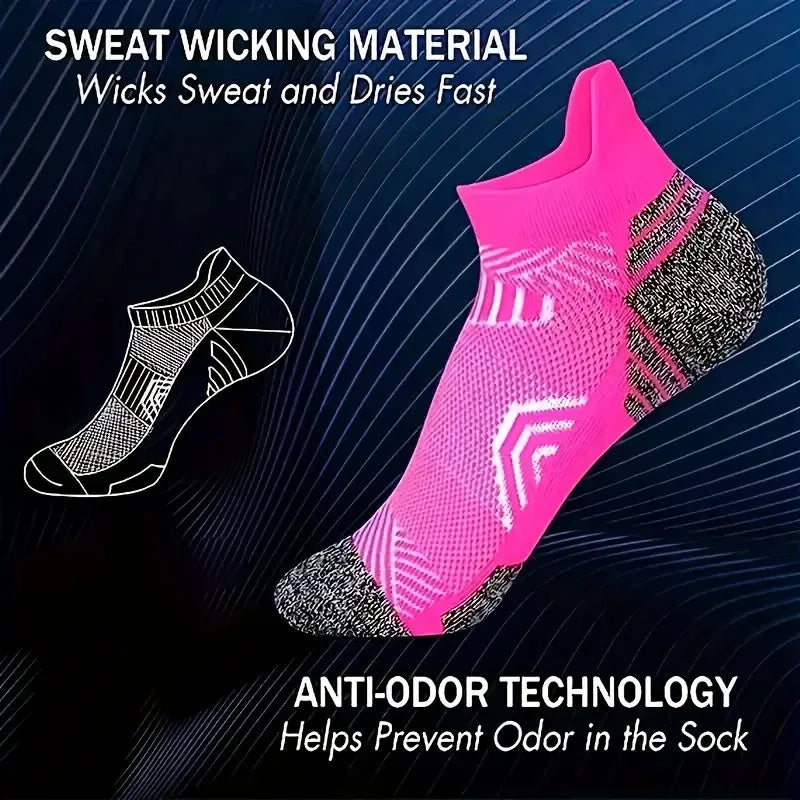 Polyester Elastane Low Cut Sports Socks - 5