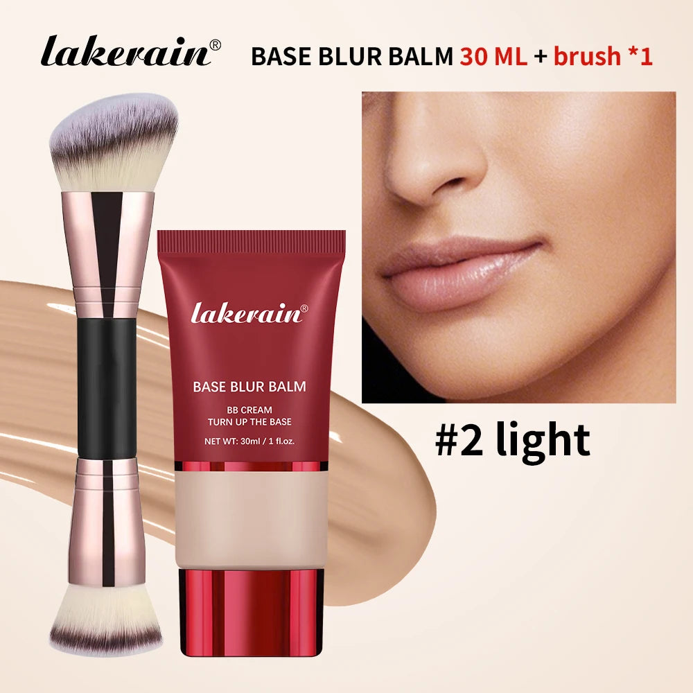 Liquid Foundation Balm and Dual Ended Applicator Brush