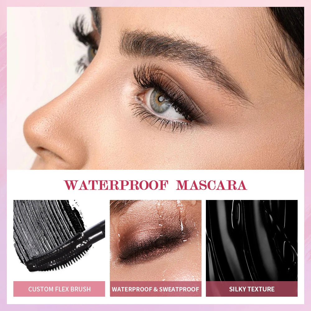 Waterproof Lengthening and Volumizing Eyelash Mascara