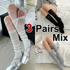 Polyester Elastane Knee Length Stacking Socks
