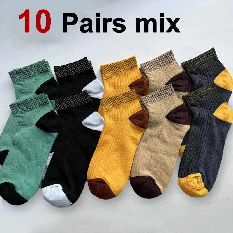Polyester Elastane Crew Socks For Men