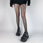 Nylon Fishnet Patterned Pantyhose Tights