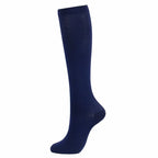 Nylon Spandex Elastic Compression Socks High Tube