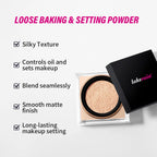 Matte Finish Loose Setting Powder Makeup With Puff