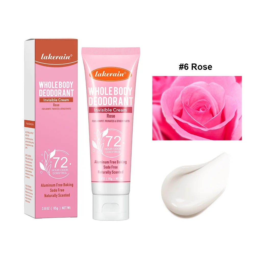 Invisible Body Deodorant Cream 72 Hour Odor Control - 20