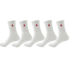 Polyester Elastane Crew Socks Spider Pattern