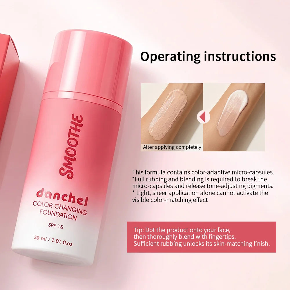 Color Changing Cream Foundation Skin Tone Matching Makeup 30ml - 5