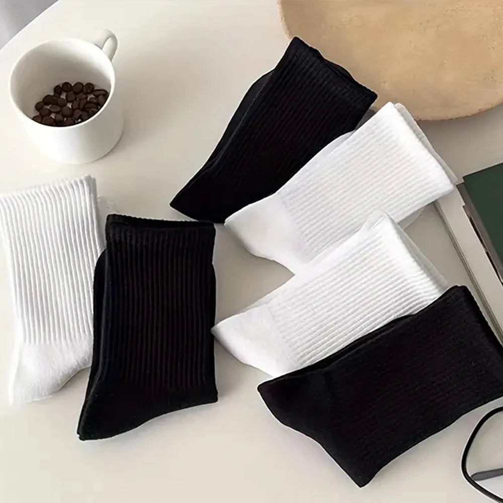 Polyester Spandex Casual Middle Tube Socks