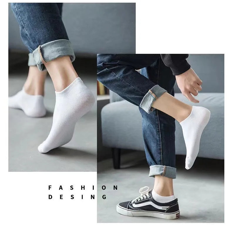 Polyester Nylon Ankle Socks Five Pack