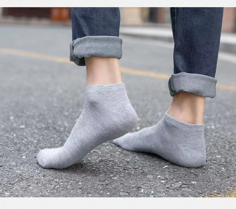 Polyester Nylon Ankle Socks Five Pack