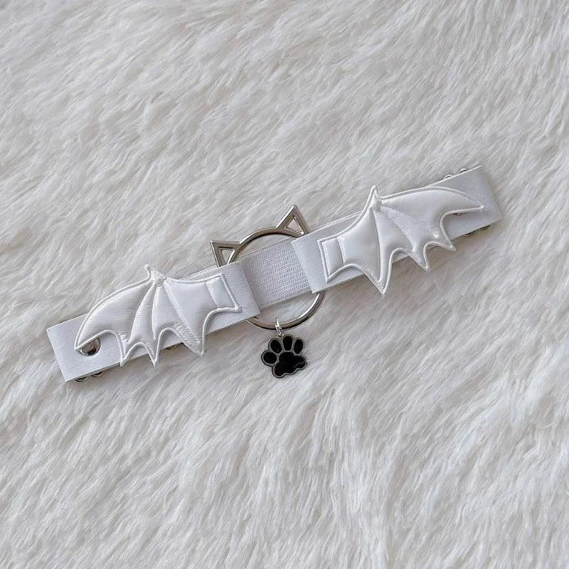 Leather Wing Cat Paw Leg Garter - 6