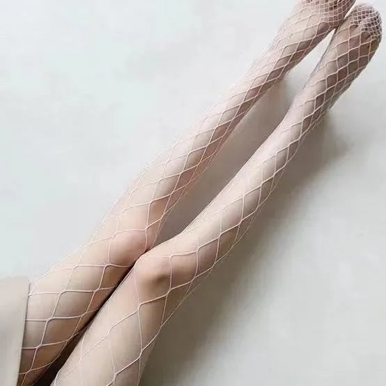 Nylon Fishnet Mesh Pantyhose Stretchy Geometric Tights - 12