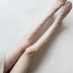 Nylon Fishnet Mesh Pantyhose Stretchy Geometric Tights