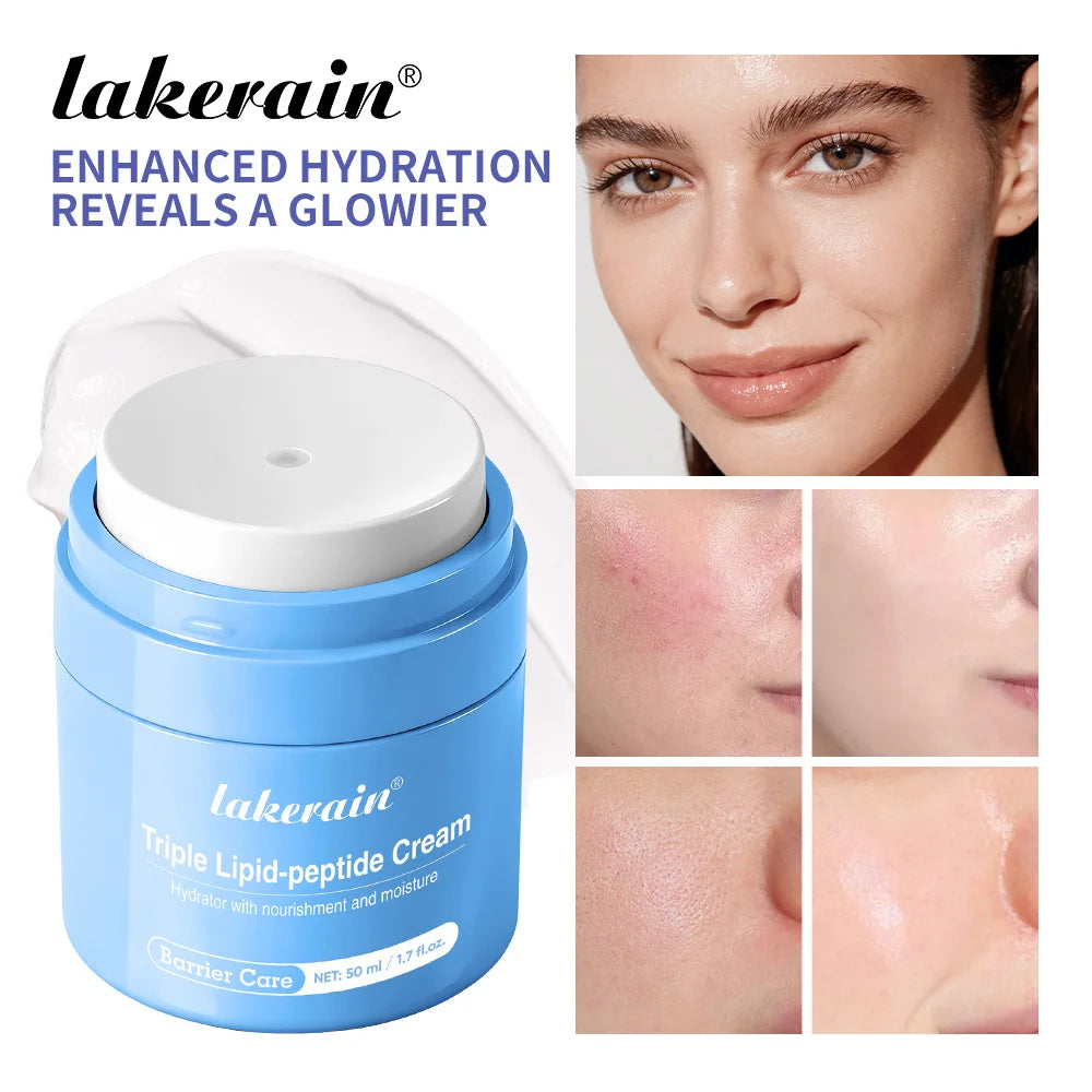 Triple Lipid Peptide Face Cream Moisturizing Skin Care Treatment