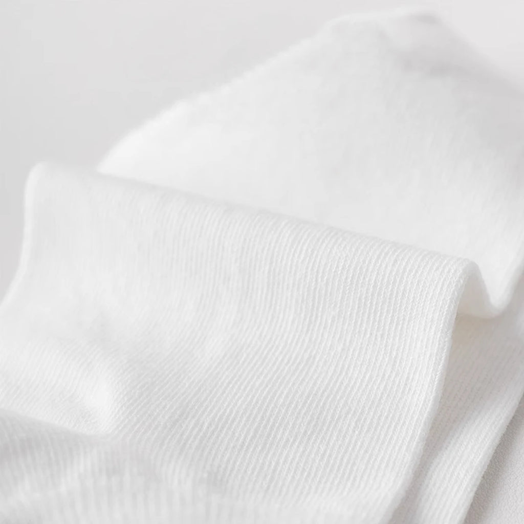 6 Pairs Polyester Ankle Socks with Floral Embroidery
