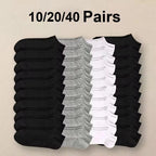 Polyester Elastane Mens No Show Low Cut Casual Socks