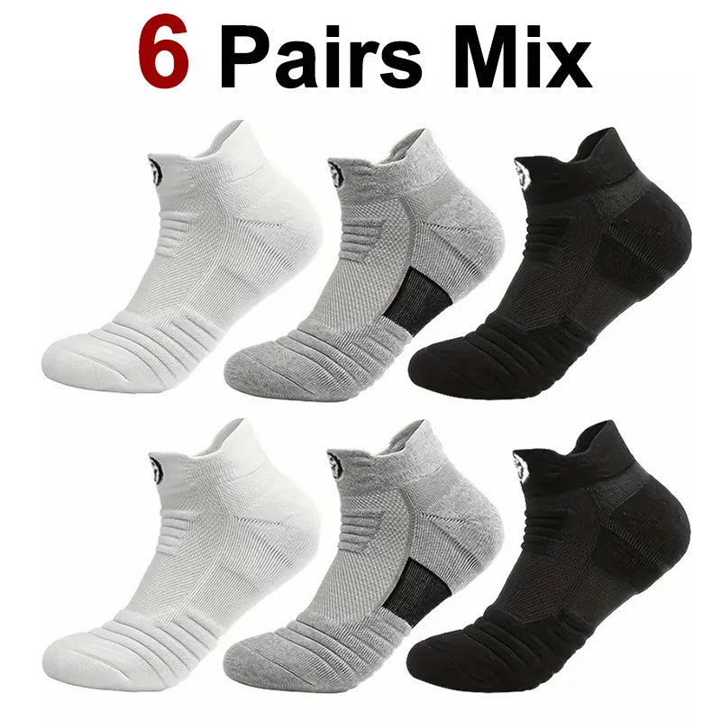 Polyester Spandex Athletic Ankle Socks