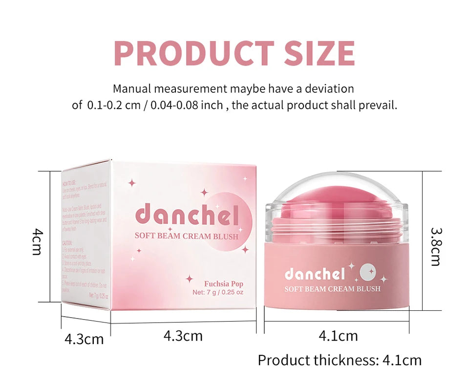 Cream Blush Makeup Pigmented Smooth Blendable Face Color - 17