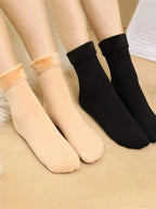 Thick Lined Polyester Elastane Thermal Socks