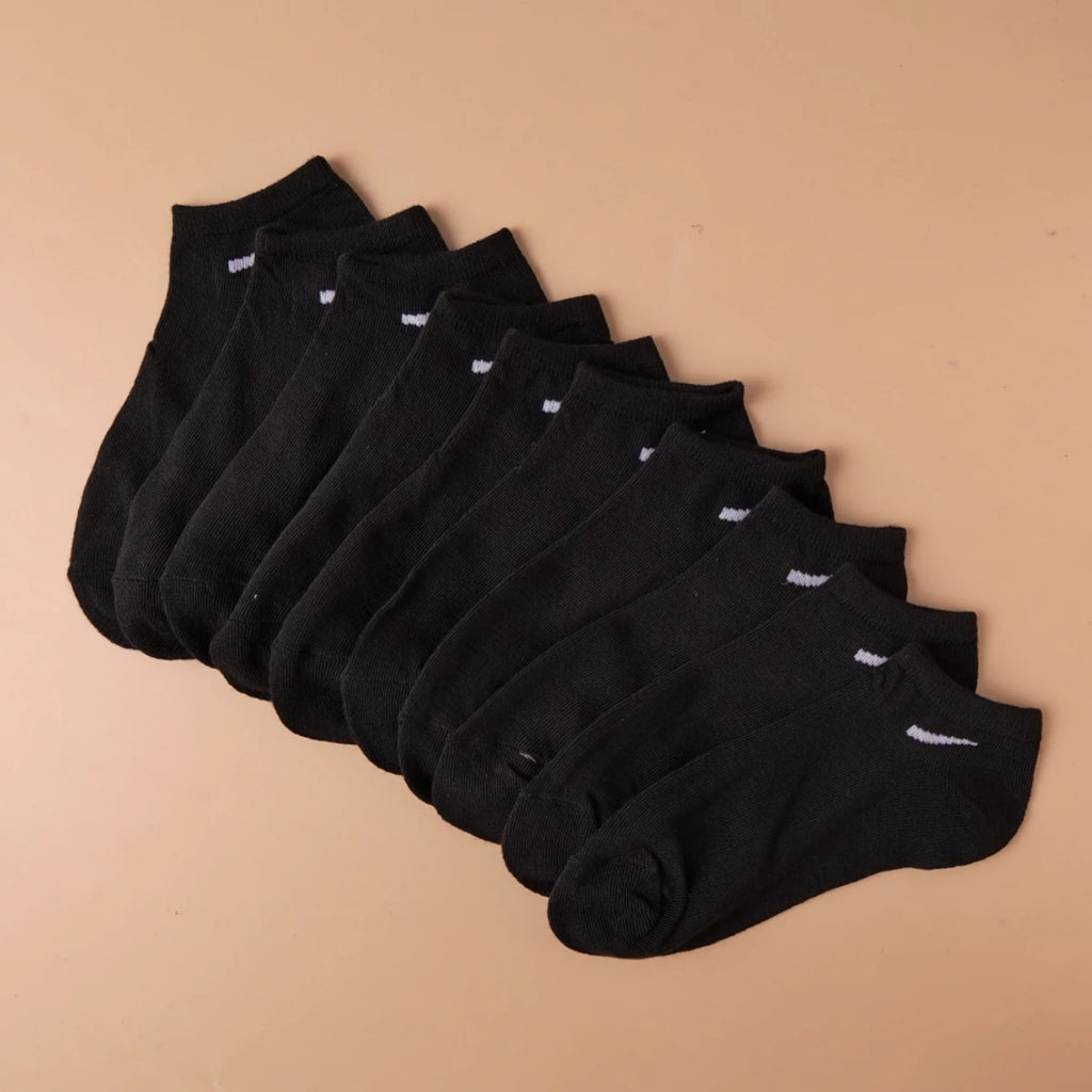 Polyester Elastane Ankle Socks Casual Knit Low Tube