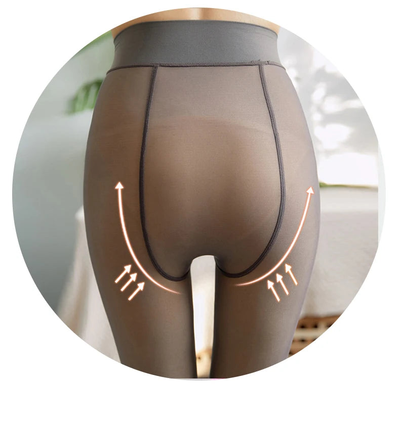 Polyester Elastane Thermal Pantyhose Winter Warm Tights