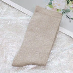 Shiny Metallic Cotton Blend Mid Tube Casual Socks