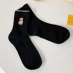 Polyester Cotton Casual Bear Socks