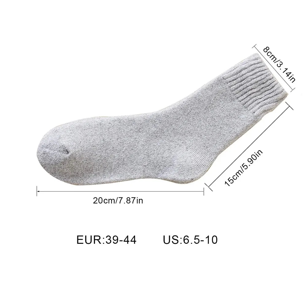 Polyester Elastane Knit Crew Socks Three Pair Set