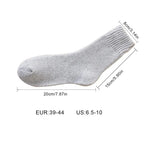 Polyester Elastane Knit Crew Socks Three Pair Set