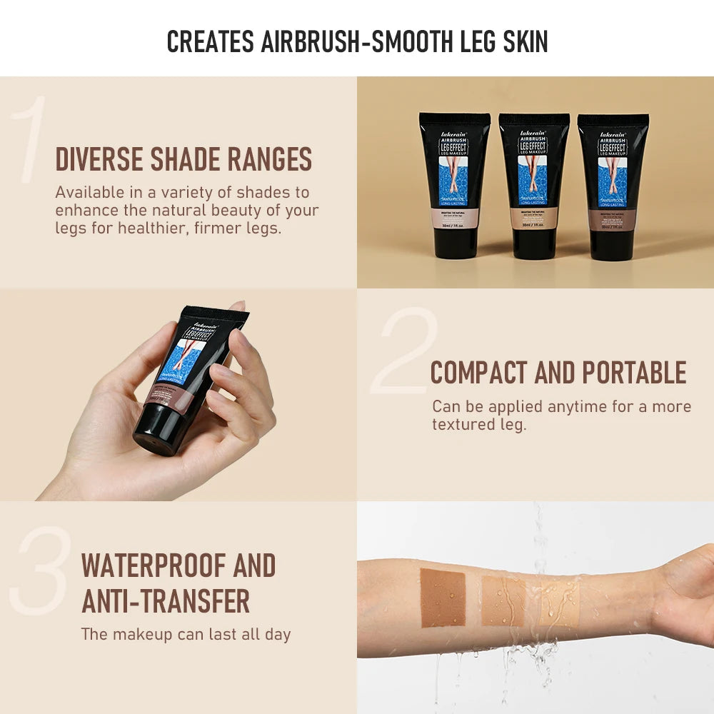 Liquid Leg Makeup Foundation Waterproof Body Concealer