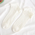 Cotton Polyester Mesh Ankle Socks for Women