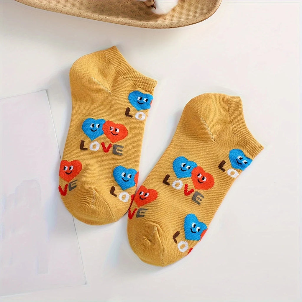 Polyester Elastane Low Tube Casual Socks for Women