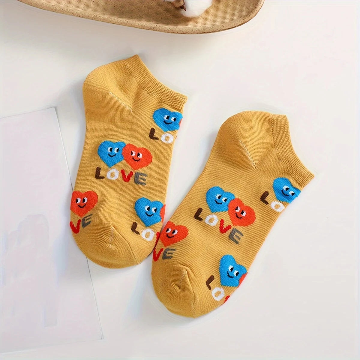 Polyester Elastane Low Tube Casual Socks for Women