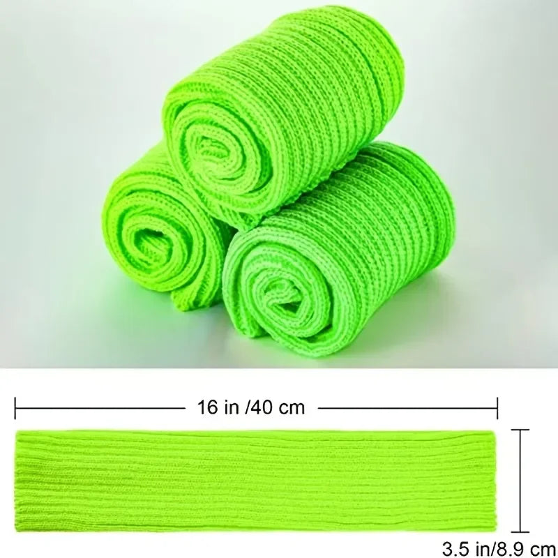 Polyester Elastane Knit Knee High Leg Warmers