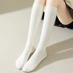 Polyester Elastane Blend Calf Socks for Women