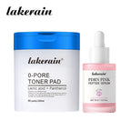 Pore Refining Toner Pads and Peptide Facial Serum Skin Care Set