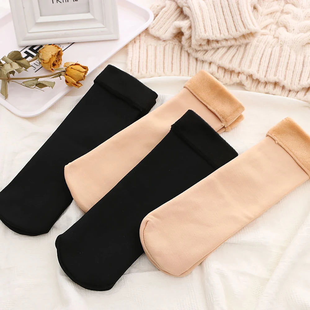 Polyester Fleece Lined Winter Socks