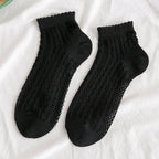 Cotton Polyester Mesh Ankle Socks for Women
