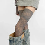 Nylon Lace Thigh High Stockings Over The Knee Socks
