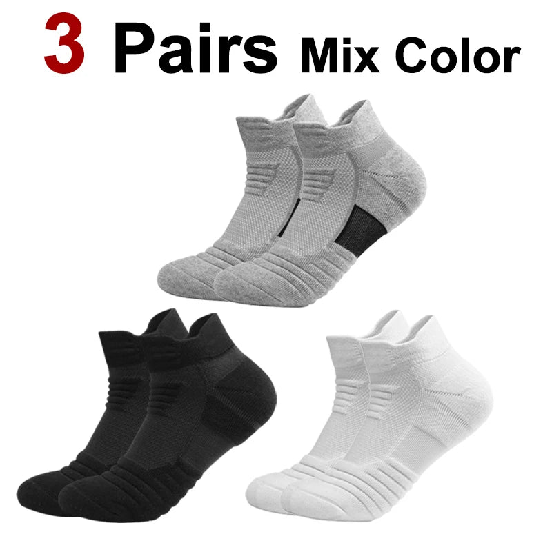 Polyester Elastane Athletic Ankle Socks