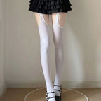Nylon Elastane Suspender Stockings Over The Knee Tights