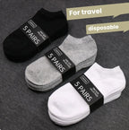 Polyester Nylon Ankle Socks Five Pack