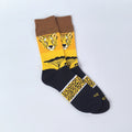 Polyester Animal Pattern Mid Calf Men Socks
