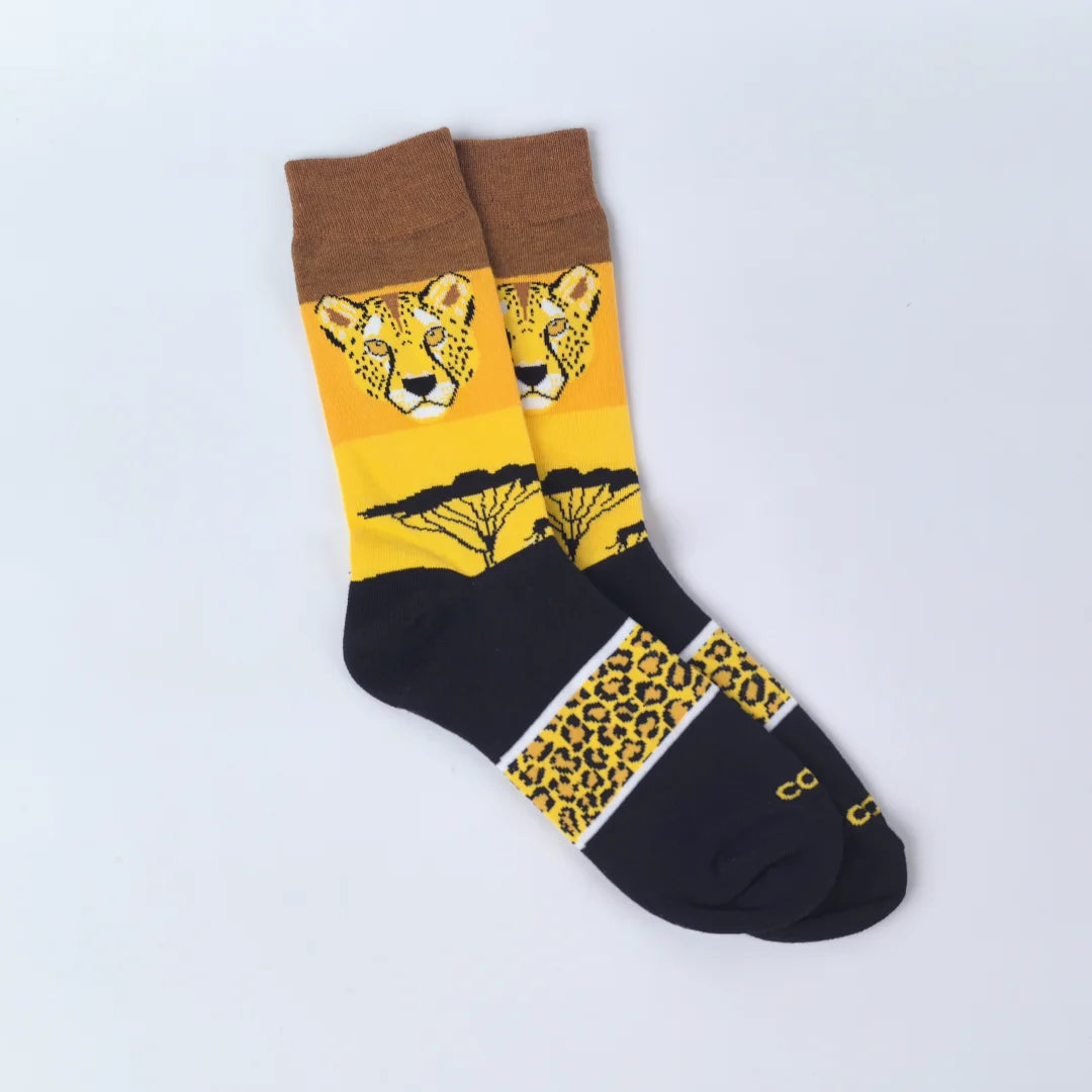 Polyester Animal Pattern Mid Calf Men Socks