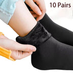 Thick Velvet Fleece Lined Winter Socks