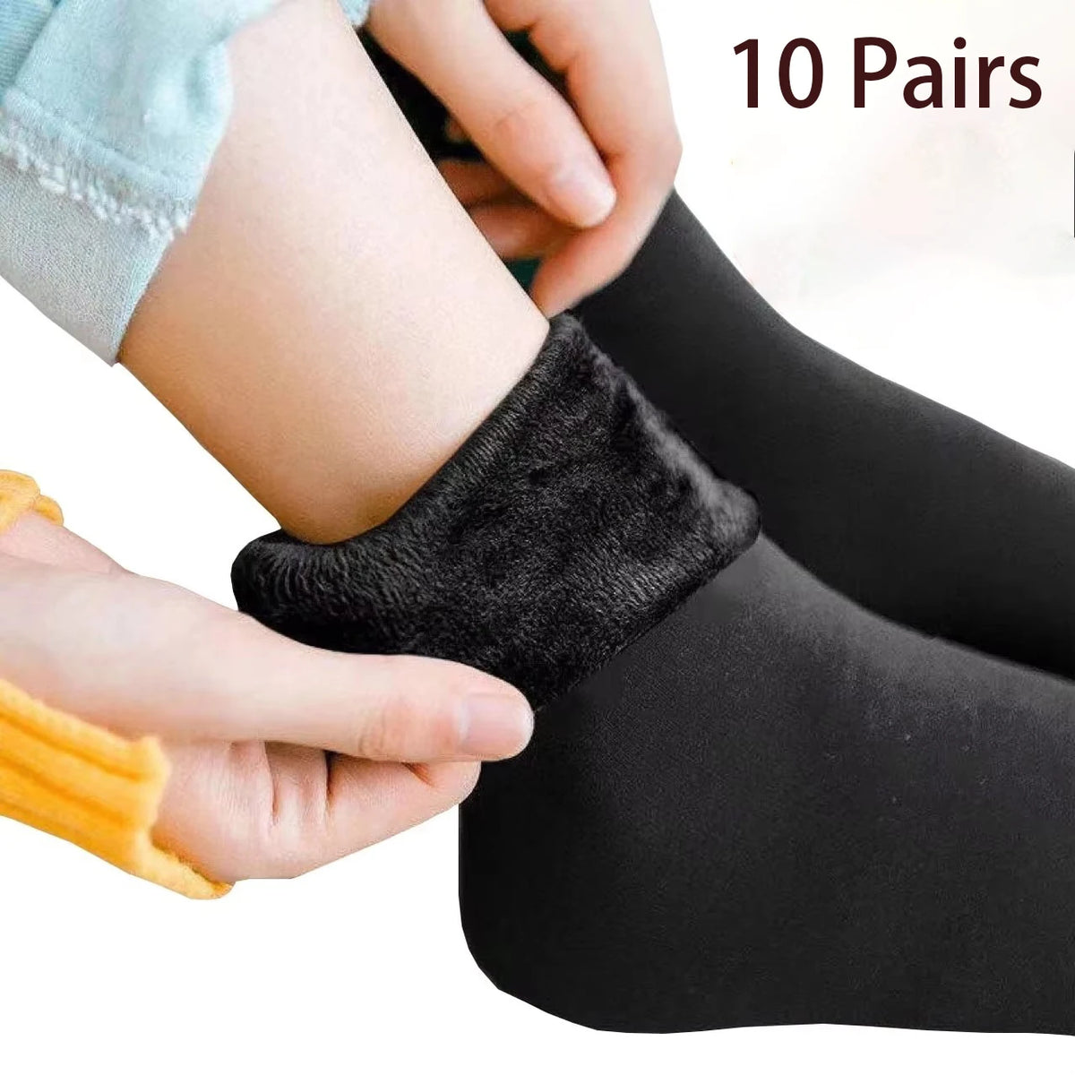 Thick Velvet Fleece Lined Winter Socks
