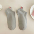 Cotton Embroidered Animal Crew Socks