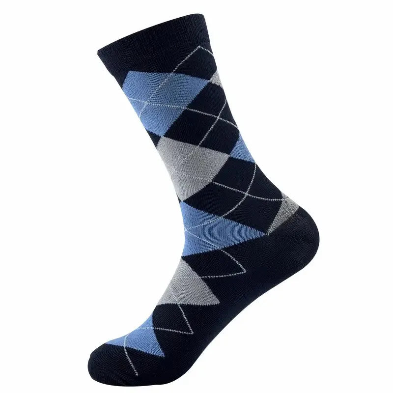 Polyester Elastane Men Business Mid Tube Socks